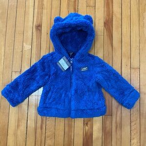 Eddie Bauer Baby Blue Fleece Hoodie Jacket 12–18M NWT